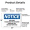 Signmission Welcome Please Wait To Be Seated Someone, 24 in W x Rectangle, Aluminum OS-2PACK-NS-A-1824-L-19020 - alternate 2